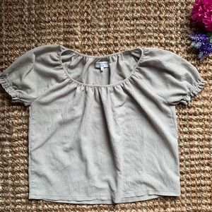 Madewell Texture & Thread Peasant Top Size Medium